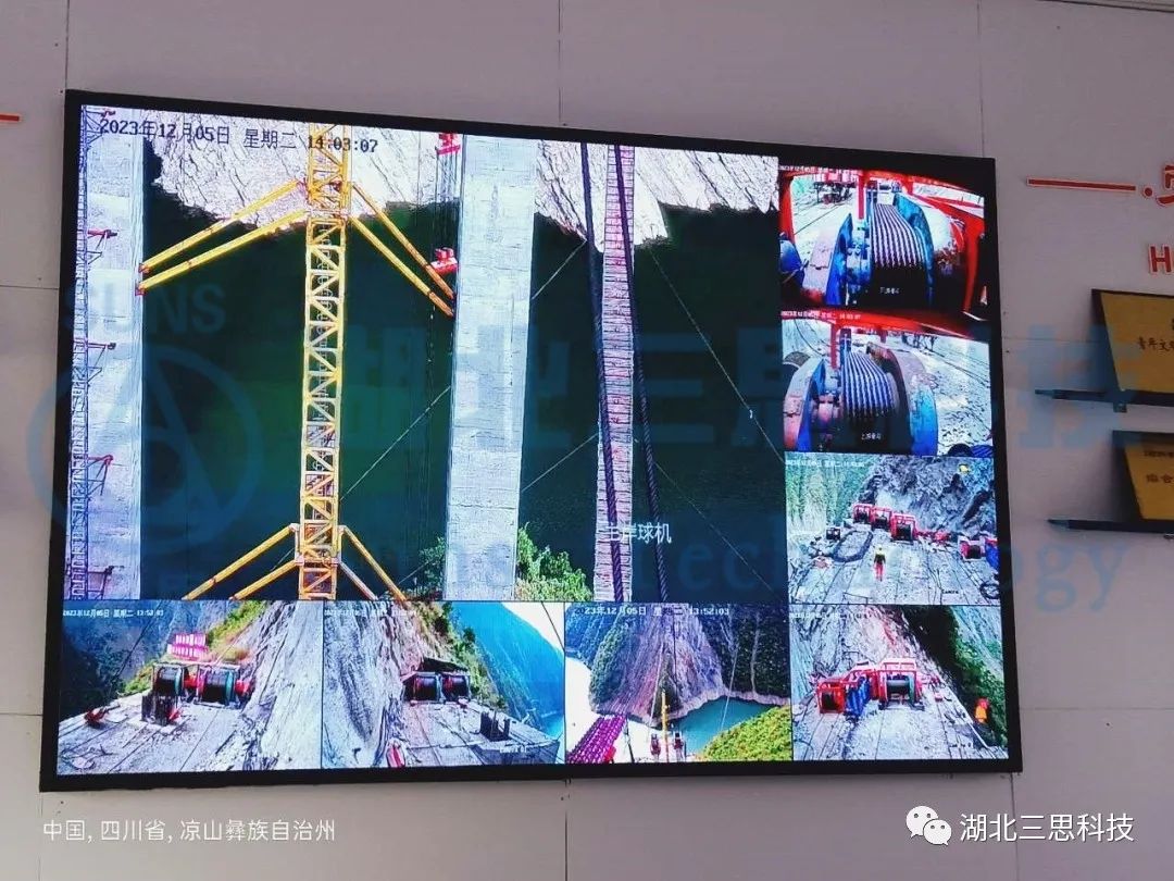 跨越678m，纜索式起重機(jī)智能吊裝安全監(jiān)控系統(tǒng)助力橋梁建設(shè)安全！